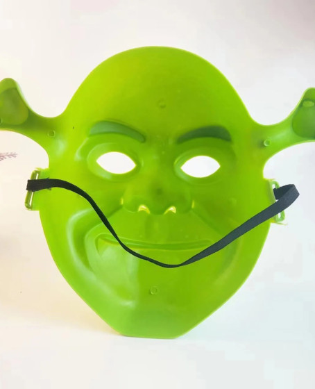 Yeşil Shrek Maskesi 21x25 cm