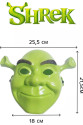 Yeşil Shrek Maskesi 21x25 cm