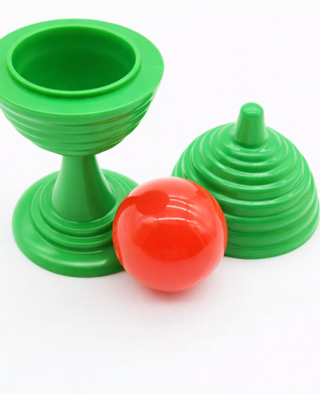 Yeşil Renk Sihirli Kupa Top Kaybetme Oyunu 7 cm