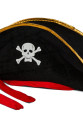Yetişkin Boy Kadife Jack Sparrow Denizci Kaptan Jack Korsan Şapkası 50X20 CM
