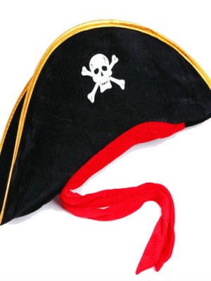 Yetişkin Boy Kadife Jack Sparrow Denizci Kaptan Jack Korsan Şapkası 50X20 CM Yetişkin Boy Kadife Jack Sparrow Denizci Kaptan Jack Korsan Şapkası 50X20 CM