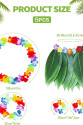 Yetişkin Hawaii Kostüm Seti - Yaprak Etek & Hawaii Set - 5 Parça