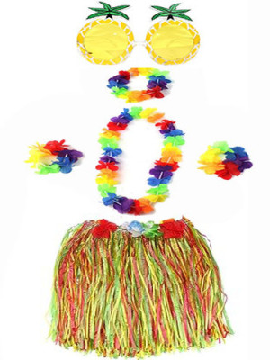 Yetişkin ve Çocuk Uyumlu Luau Aloha Hawaii Rengarenk 40 cm Etek Ananas Şekilli Gözlük Hawaii Kolye Renkli Taç ve 2 Adet Bileklik Seti Yetişkin ve Çocuk Uyumlu Luau Aloha Hawaii Rengarenk 40 cm Etek Ananas Şekilli Gözlük Hawaii Kolye Renkli Taç ve 2 Adet Bileklik Seti