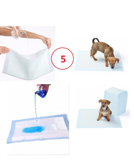 Yıkanabilir Köpek Çiş Pedi - 90 X 60 Cm 5li Paket Yıkanabilir Köpek Çiş Pedi - 90 X 60 Cm 5li Paket