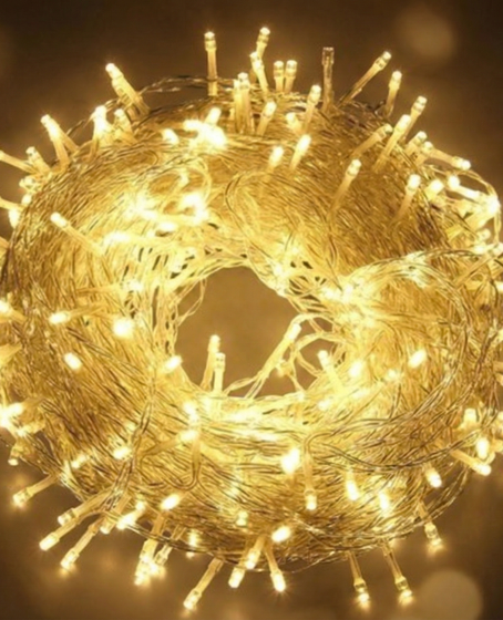 Yılbaşı Aydınlatması 100 LED Perde Hortum Sıcak Beyaz Işık - 10 Metre Dekoratif Şeffaf Kablolu Süs Yılbaşı Aydınlatması 100 LED Perde Hortum Sıcak Beyaz Işık - 10 Metre Dekoratif Şeffaf Kablolu Süs