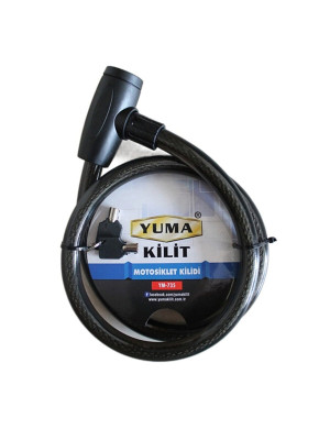Yuma Ym-735 120 cm 20 mm Motorsiklet Kilidi