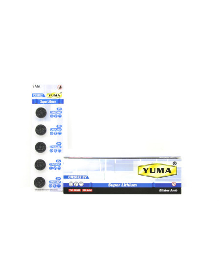 YM-9 CR-2032 PARA PİL LİTYUM 3V 5Lİ KART