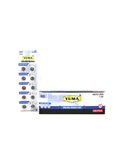 YM-9 AG10 LR-54 DÜĞME PİL ALKALİN 1.5V 10LU KART