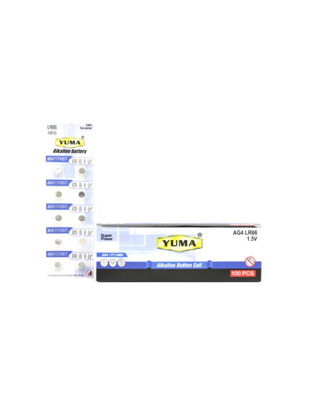 AG4 LR-66 DÜĞME PİL ALKALİN 1.5V 10LU KART - YUMA