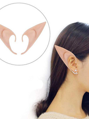 Yumuşak Malzemeden İmal Lateks Elf Kulağı 1 Çift 10x5 cm Yumuşak Malzemeden İmal Lateks Elf Kulağı 1 Çift 10x5 cm