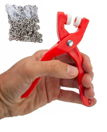 Yuvarlak Halkalı Kuş Gözü Pensesi 9.5 Mm - Bebek Elbise Çıtçıt Montaj Seti 100Lü