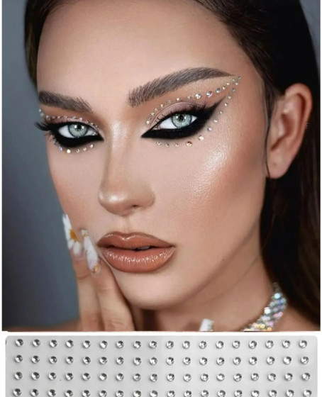Yüz Taşı Kristal - Burun, Vücut Taşı, Tattoo Makyaj Taşı, Yapışkanlı, 12 Adet Yüz Taşı Kristal - Burun, Vücut Taşı, Tattoo Makyaj Taşı, Yapışkanlı, 12 Adet