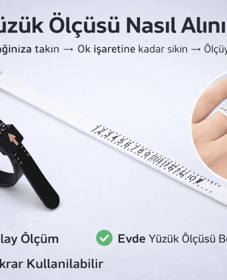 Yüzük Ölçüsü Alma Aleti Parmak Yüzük Ölçer Aparatı Ring Sizer Yüzük Ölçme Ölçü Seti - 2 Adet Yüzük Ölçüsü Alma Aleti Parmak Yüzük Ölçer Aparatı Ring Sizer Yüzük Ölçme Ölçü Seti - 2 Adet