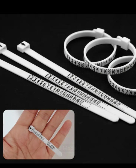 Yüzük Ölçüsü Alma Aleti Parmak Yüzük Ölçer Aparatı Ring Sizer Yüzük Ölçme Ölçü Seti - 2 Adet Yüzük Ölçüsü Alma Aleti Parmak Yüzük Ölçer Aparatı Ring Sizer Yüzük Ölçme Ölçü Seti - 2 Adet
