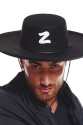 Z Logolu Yetişkin Boy Bağcıklı Zorro Şapkası Z Logolu Yetişkin Boy Bağcıklı Zorro Şapkası