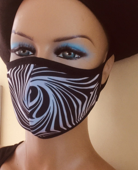 Zebra Desen Yıkanabilir Maske Zebra Desen Yıkanabilir Maske