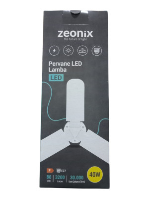ZEONİX 40W 3 KANATLI PERVANE AMPUL ZEONİX 40W 3 KANATLI PERVANE AMPUL