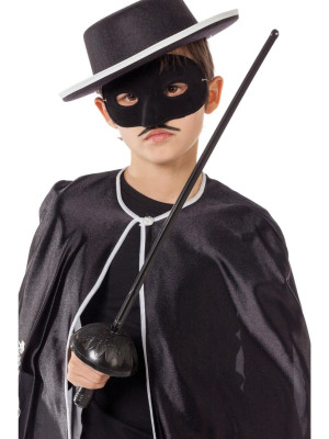 Zorro Kostüm Plastik Aksesuar Seti – Maske ve Kılıç (67 cm) Zorro Kostüm Plastik Aksesuar Seti – Maske ve Kılıç (67 cm)