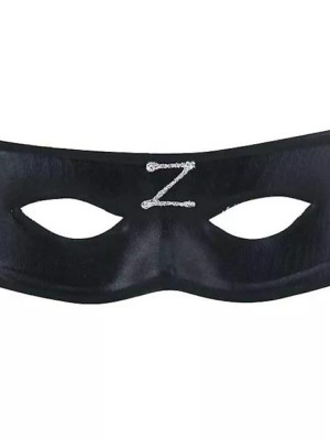 Zorro Maskesi Arkadan Lastikli Z Baskılı Zorro Maskesi Arkadan Lastikli Z Baskılı