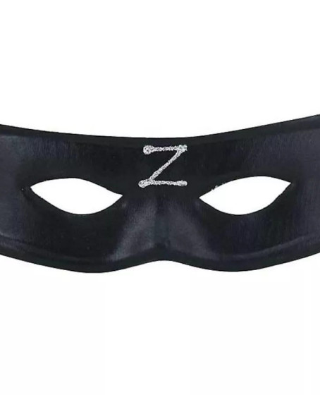 Zorro Maskesi Arkadan Lastikli Z Baskılı