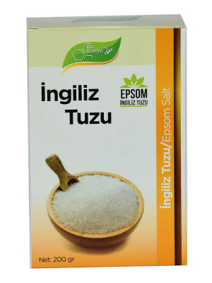İngiliz Tuzu Yenilebilir Epsom Salt Magzenyum Sülfat 200 Gr