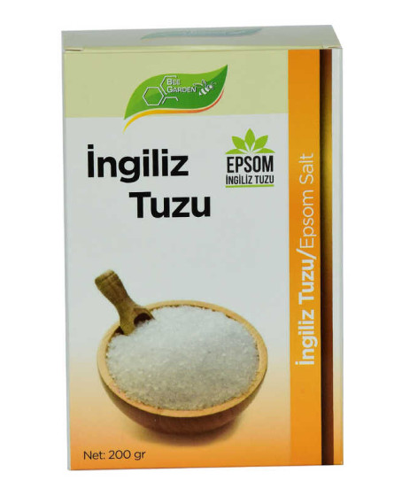 İngiliz Tuzu Yenilebilir Epsom Salt Magzenyum Sülfat 200 Gr