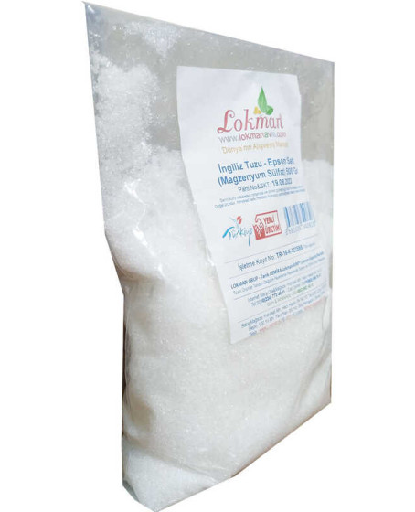 İngiliz Tuzu Yenilebilir Epsom Salt Magzenyum Sülfat 500 Gr
