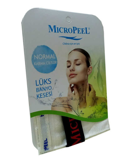İpek Karma Cilt İçin Banyo Kesesi Beyaz 16X25