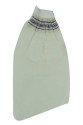 İpek Sırt ve Vücut Kesesi Lastikli Eldiven Beyaz 15x25