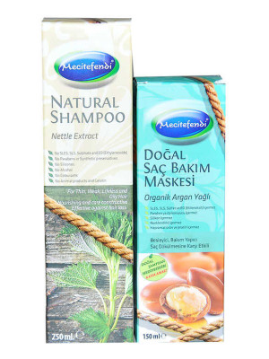 Isırgan Şampuan 250 ML + Argan Yağlı Saç Maskesi 150 ML