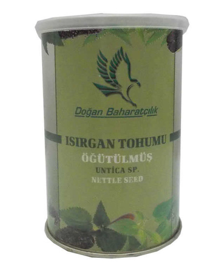 Isırgan Tohumu Doğal Öğütülmüş Toz 150 Gr Teneke Kutu