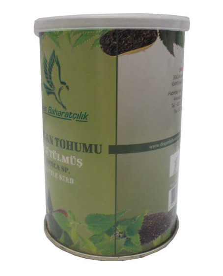 Isırgan Tohumu Doğal Öğütülmüş Toz 150 Gr Teneke Kutu