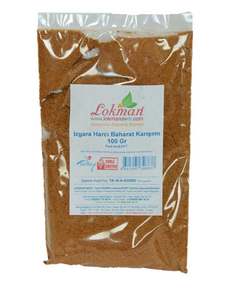 Izgara Harcı Baharat Karışımı 100 Gr Paket