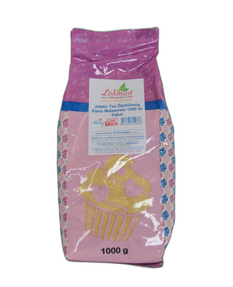 Jelatin Toz Öğütülmüş Pasta Malzemesi 1000 Gr Paket