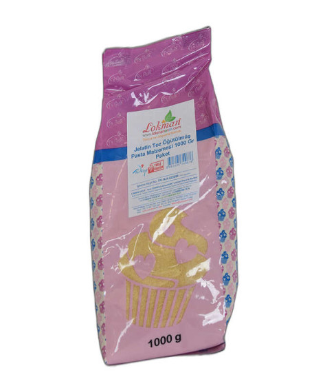 Jelatin Toz Öğütülmüş Pasta Malzemesi 1000 Gr Paket