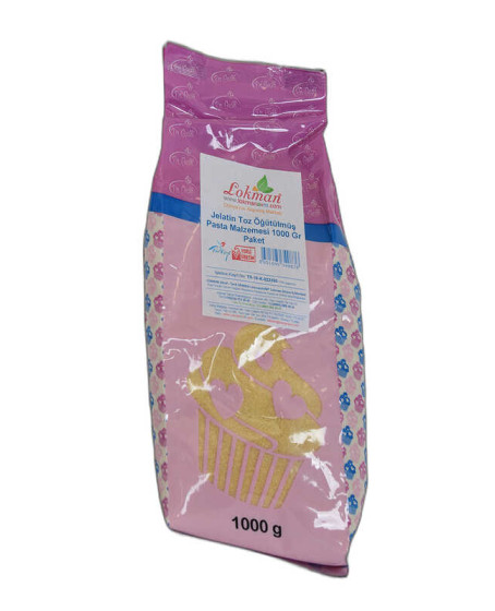 Jelatin Toz Öğütülmüş Pasta Malzemesi 1000 Gr Paket