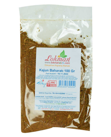 Kajun Baharatı 100 Gr Paket