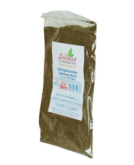 Karabiber Doğal Öğütülmüş Saf 100 Gr Paket