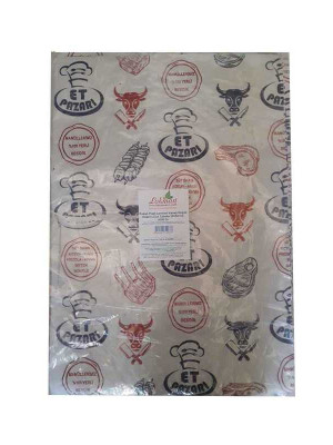 Kasap Plast Lamineli Kasap Kağıdı Desenli Düz Tabaka 35X50 Cm 5000 Gr 1 Paket