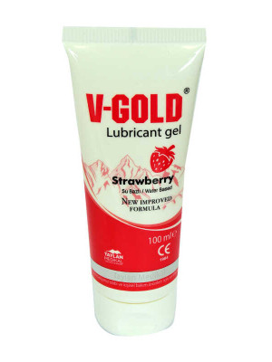Kayganlaştırıcı Jel Çilekli Su Bazlı 100 ML Strawberry Lubricant Gel