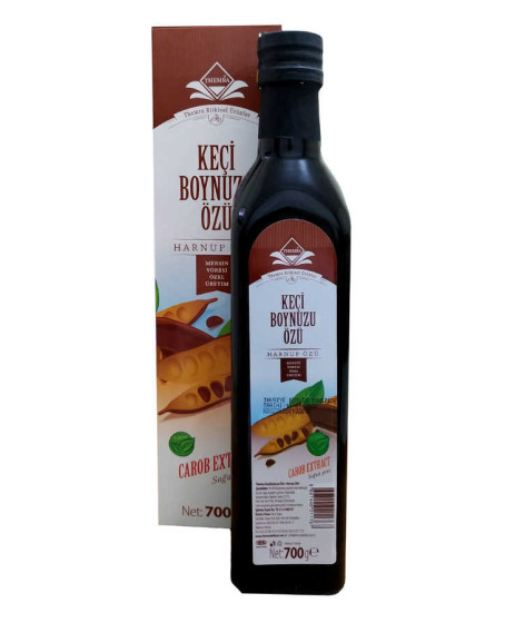 Keçiboynuzu Özü Harnup Özü Cam Şişe 700 Gr