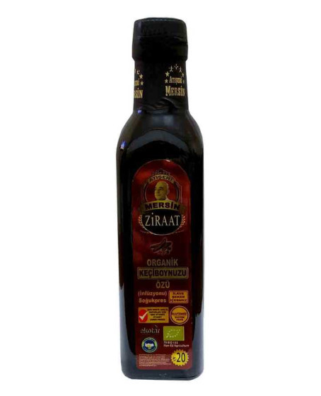 Keçiboynuzu Özü Harnup Özü Organik Cam Şişe 350 Gr