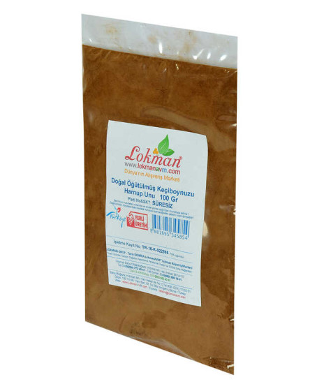 Keçiboynuzu Unu Harnup Unu Öğütülmüş Doğal 100 Gr Paket