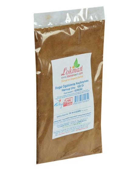 Keçiboynuzu Unu Harnup Unu Öğütülmüş Doğal 100 Gr Paket