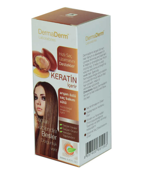 Keratinli Argan Özlü Saç Bakım Sütü Hızlı Saç Uzamasına Etkili 250 ML Keratinli Argan Özlü Saç Bakım Sütü Hızlı Saç Uzamasına Etkili 250 ML