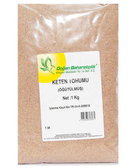 Keten Tohumu Öğütülmüş Doğal 1000 Gr Paket