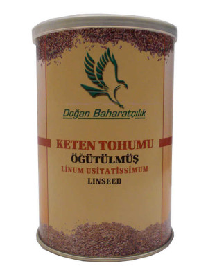 Keten Tohumu Öğütülmüş Doğal 150 Gr Teneke Kutu