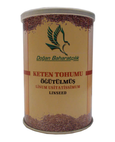 Keten Tohumu Öğütülmüş Doğal 150 Gr Teneke Kutu