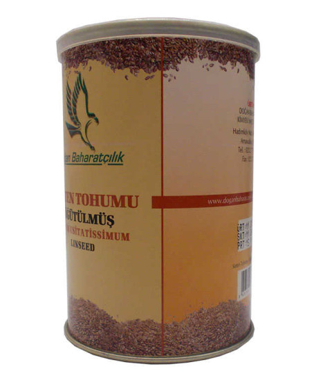 Keten Tohumu Öğütülmüş Doğal 150 Gr Teneke Kutu