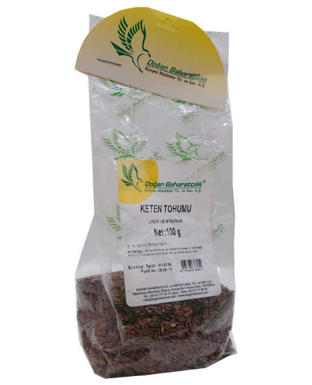 Keten Tohumu Tane Doğal 100 Gr Paket